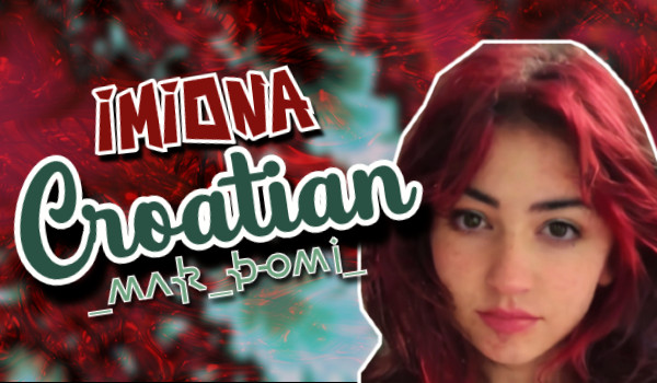 imiona – Croatian