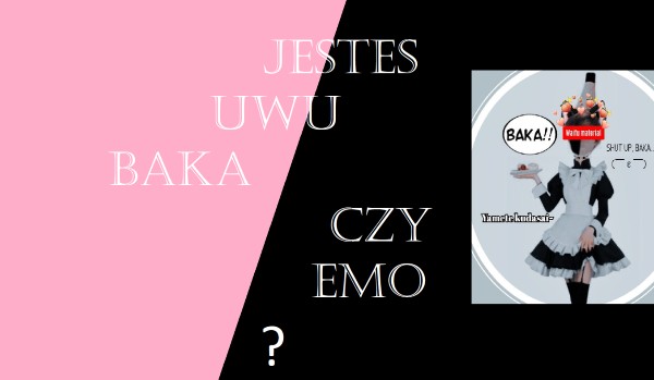 jestes UwU baka czy emo?
