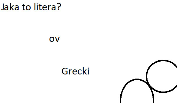 Jaka to litera? Grecki alfabet.