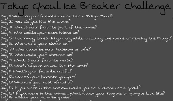 Tokyo ghoul 30 days challange #16