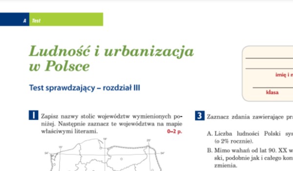 Geografia Nowa Era Ludnosc I Urbanizacja W Polsce SameQuizy