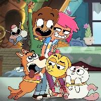 PiesChlopakDziewczynaMyszKicia