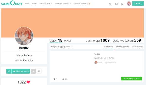 OCENIANIE PROFILU @lovilix