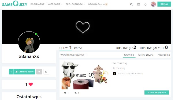 OCENIANIE PROFILU @xBananXx