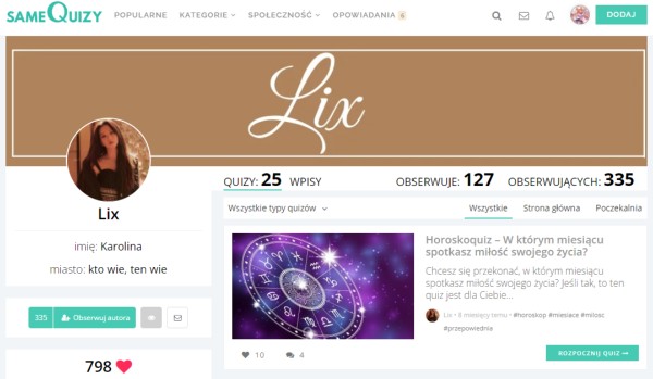 OCENIANIE PROFILU @Lix