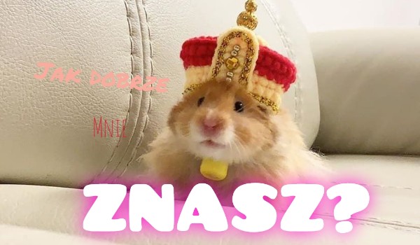 Jak dobrze mnie znasz? | sameQuizy