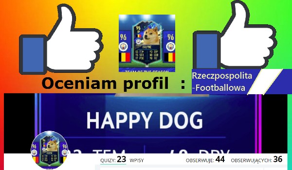 Oceniam profil : @Rzeczpospolita-Footballowa