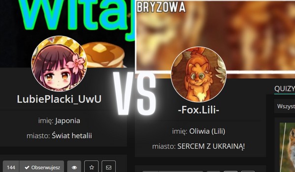 Oceniam profil @-Fox.Lili- i @LubiePlacki_UwU