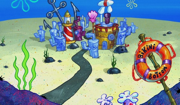 czy zamieszkasz z  spongebobem