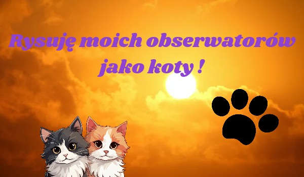 Moi obserwatorzy jako koty z wojowników!