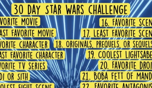 30 day Star wars challange | 4