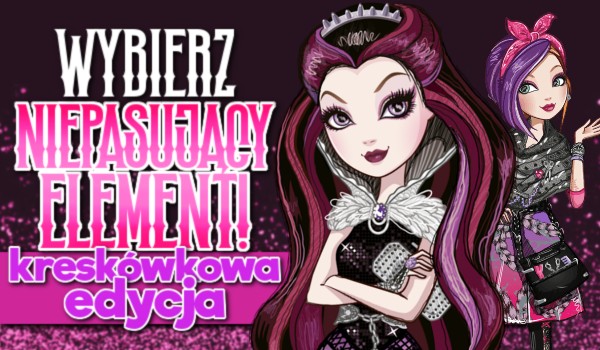 Wybierz niepasujący element: Kreskówkowa Edycja!