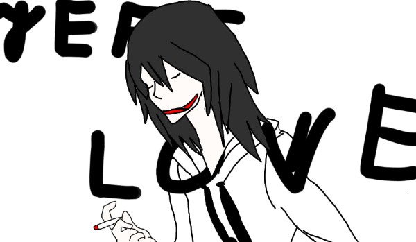 [Jeff the killer] ~ zakochany morderca~ „aby na pewno wróg?” Dział 1