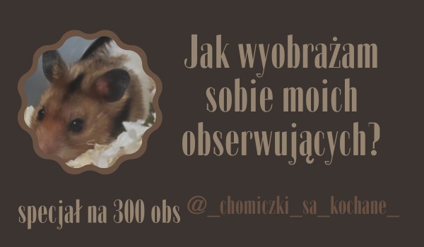 Jak wyobrażam sobie moich obserwujących? | @_chomiczki_sa_kochane_
