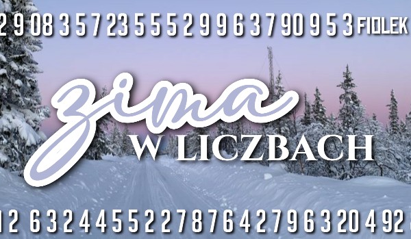 Zima w liczbach!