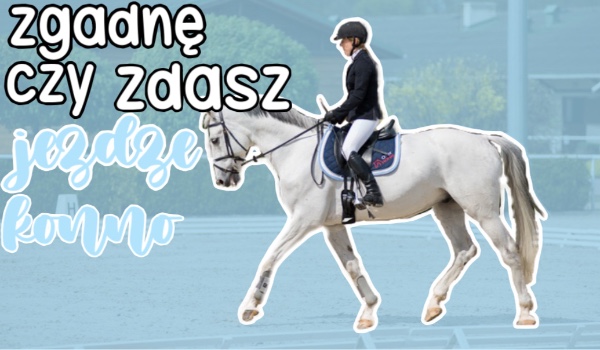 CZY ZDASZ JEŻDŻE KONNO?