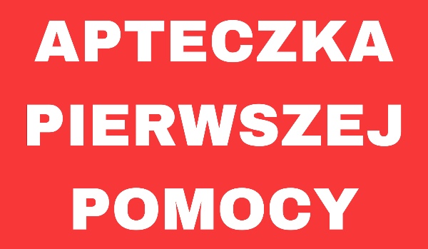 Apteczka pierwszej pomocy.