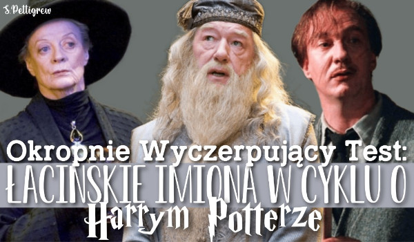 Okropnie Wyczerpujący Test: łacińskie imiona w cyklu o Harrym Potterze