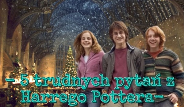5 trudnych pytań z Harry’ego Pottera