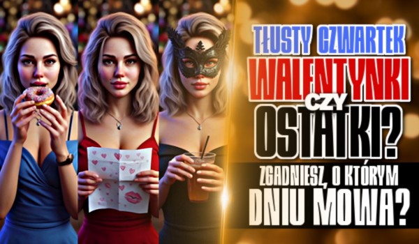 Tłusty Czwartek, Walentynki czy Ostatki – Zgadniesz, o którym dniu mowa?
