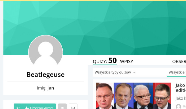 Ocenianie profilu Beatlegeuse.
