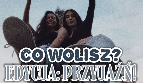 Co wolisz? – edycja przyjaźń
