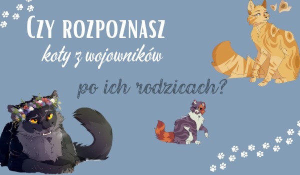 Czy rozpoznasz koty z wojowników po ich rodzicach?