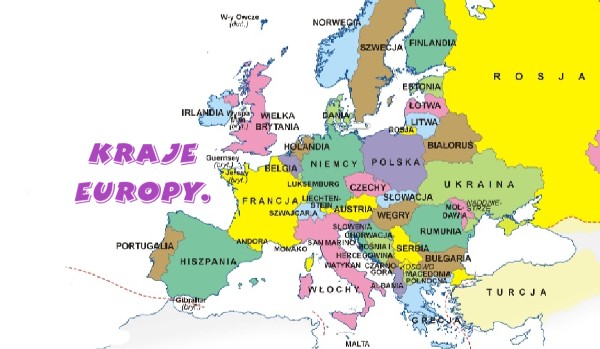 Kraje Europy.