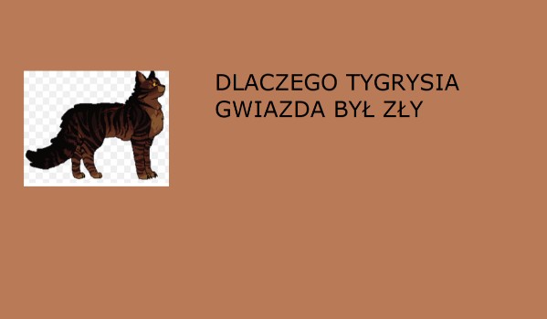 Dlaczego Tygrysia Gwiazda był zły? moja teoria część druga