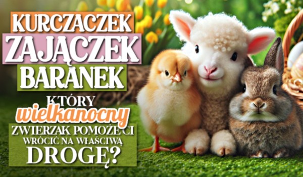 Kurczaczek, Zajączek, Baranek – Który Wielkanocny zwierzak pomoże Ci wrócić na właściwą drogę?