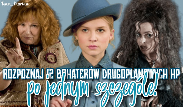 Rozpoznaj 12 bohaterów drugoplanowych „Harry’ego Pottera” po jednym szczególe!