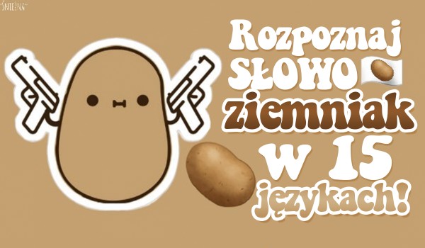Rozpoznaj słowo „ziemniak” w 15 językach!