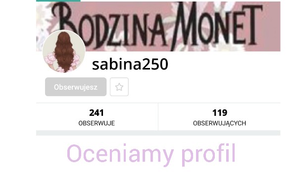 Oceniamy profil @sabina250