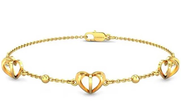 Which of these stunning hand bracelets is featured in Kalyan’s collection of gold and diamond designs?