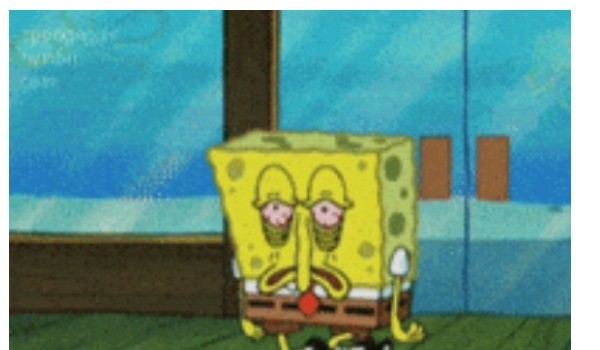 Zmęczony Spongebob