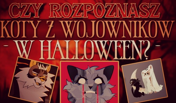 Czy rozpoznasz koty z „Wojowników”, ale w halloweenowej wersji?