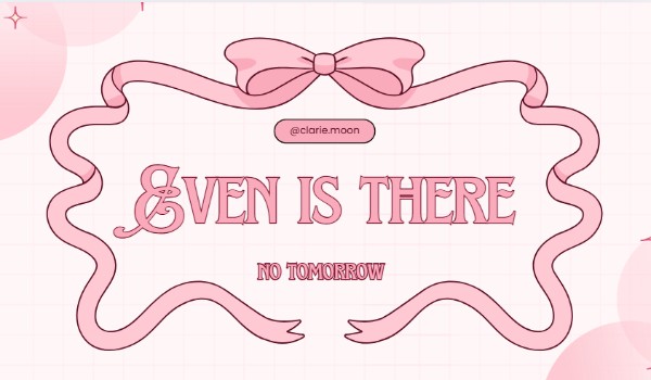 Even if there’s no tomorrow – wstęp