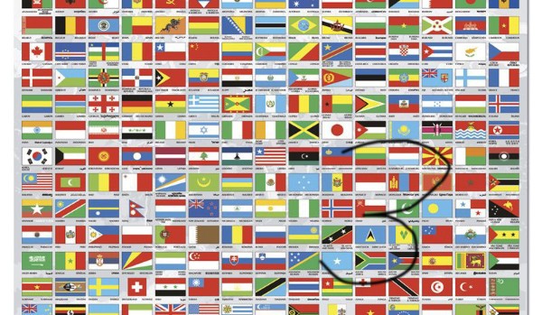 Dopasuj losowo wybrane państwa do ich flag (level 3)