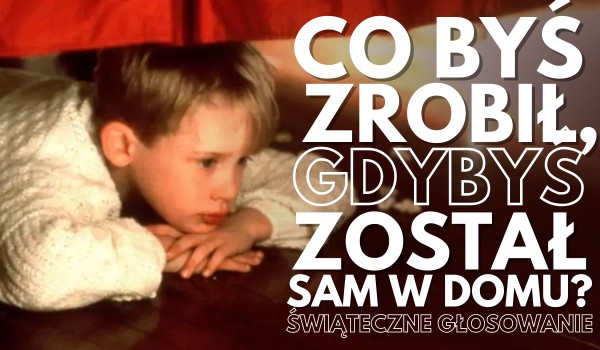 Co byś zrobił, gdybyś został sam w domu? – Świąteczne głosowanie!