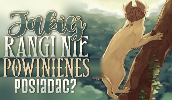 Jakiej rangi nie powinieneś posiadać w „Wojownikach”?