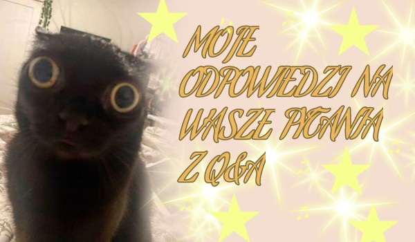 Moje odpowiedzi na wasze pytania z Q&A!