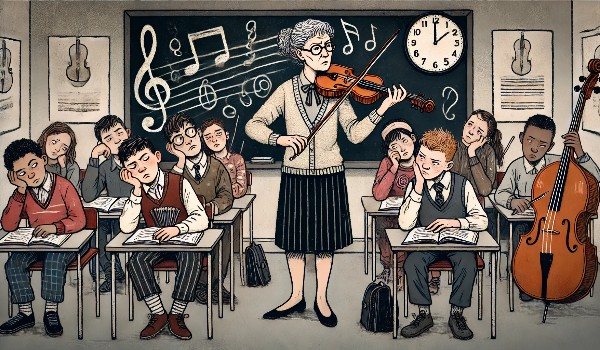 |Fraszka|Na muzykę w szkole