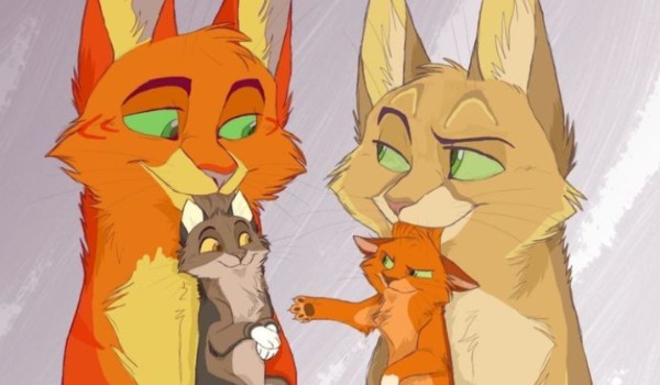 Moje wersje par w wojownikach#2 Ogniste serce x Piaskowa burza.