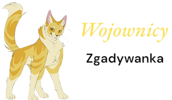 Wojownicy – zgadywanka. Uwaga ! Imiona kotów po angielsku!