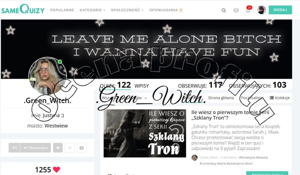 Ocenianie profilu .Green_Witch.