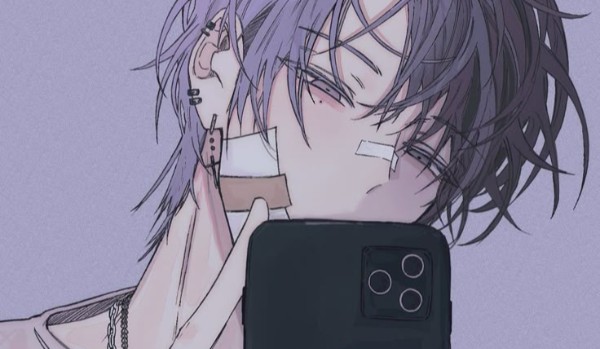 Fioletowo włosy chłopak #3