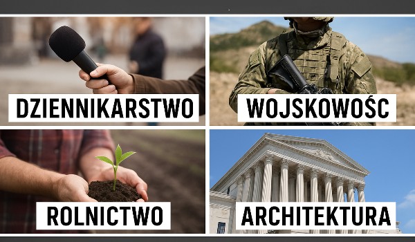 Do jakiej dziedziny należy do pojęcie? – Dziennikarstwo, Wojskowość, Rolnictwo czy Architektura