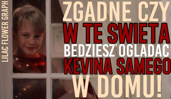 Zgadnę, czy w te święta będziesz oglądać Kevina samego w domu!