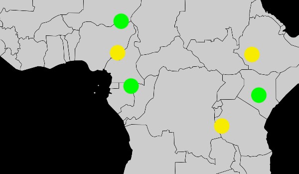Mapa fizyczna afriki