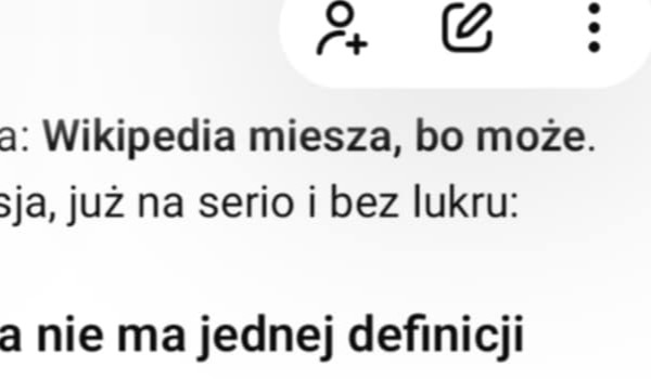 Wikipedia miesza, bo może.